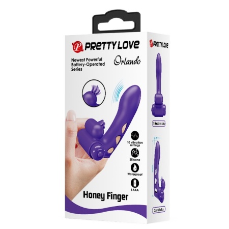 Wibrator na palec Orlando Finger z 10 trybami wibracji, 9 cm - 10