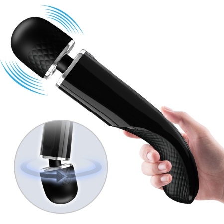 Masażer Super Power 24 cm z okrągłą głowicą wibracyjną - 7