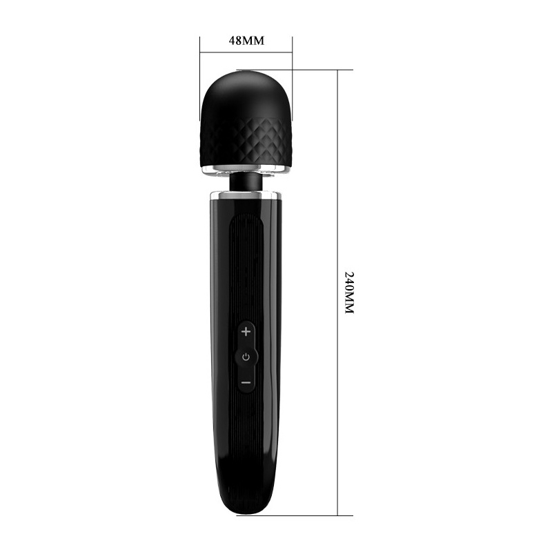 Masażer Super Power 24 cm z okrągłą głowicą wibracyjną - 10