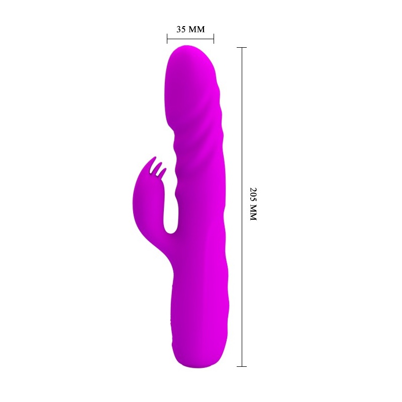 Wibrator króliczek Melanie z funkcją pchania i wibracjami, 22,5 cm - 6