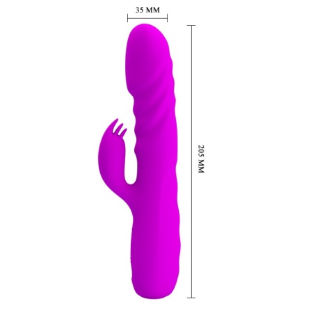 Wibrator króliczek Melanie z funkcją pchania i wibracjami, 22,5 cm - 6