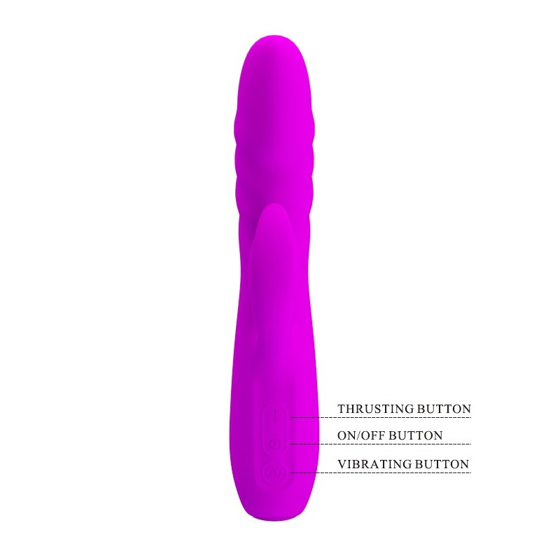 Wibrator króliczek Melanie z funkcją pchania i wibracjami, 22,5 cm - 7
