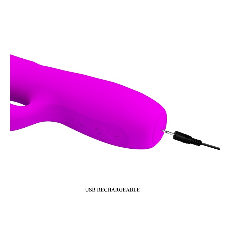 Wibrator króliczek Melanie z funkcją pchania i wibracjami, 22,5 cm - 8