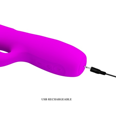 Wibrator króliczek Melanie z funkcją pchania i wibracjami, 22,5 cm - 8