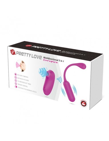 PRETTY LOVE - CURUPIRA Multifunctional 2 in 1 - WIBRATORY NA PILOTA - 9