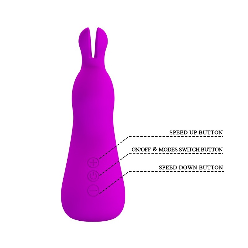 Wibrator Nakki - elastyczne uszy, 7 trybów, 13 cm - 6