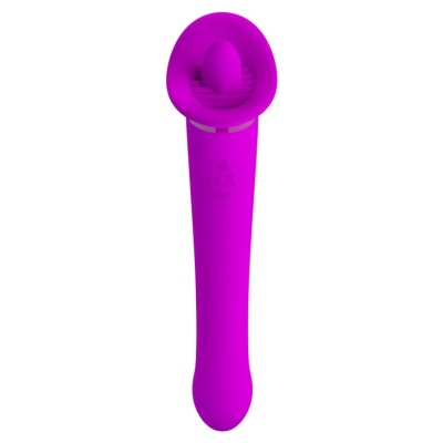 Stymulator Faust z funkcją lizania i wibracji, 21,9 cm - 1 2