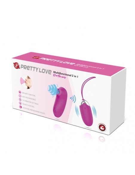PRETTY LOVE - ORTHUS Multifunctional 2 in 1 - Stymulatory łechtaczki klasyczne - 9
