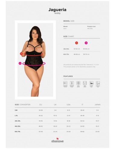 Bielizna-Jagueria body otwarte  4XL/5XL - Body - 7