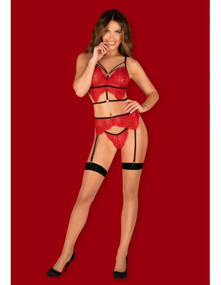 Bielizna-Mettia komplet 3-częściowy L/XL - Komplety bielizny erotycznej - 3