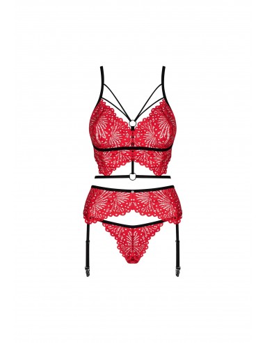 Bielizna-Mettia komplet 3-częściowy L/XL - Komplety bielizny erotycznej - 5