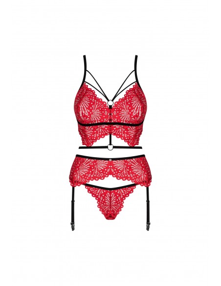 Bielizna-Mettia komplet 3-częściowy L/XL - Komplety bielizny erotycznej - 5