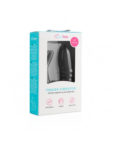 Finger Vibrator - Black - Nakładki na palce - 6