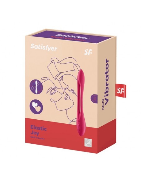 Elastic Joy multi vibrator (Red) - Stymulatory łechtaczki klasyczne - 1