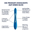 Elastic Game multi vibrator (Dark blue) - 3