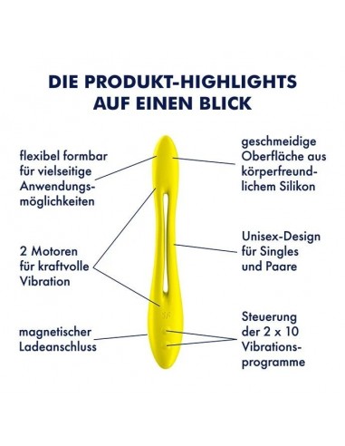 Elastic Game multi vibrator (Yellow) - Stymulatory łechtaczki klasyczne - 3