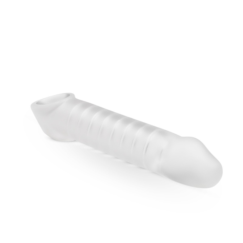 Rękawek Powiększający Penis Boners Supporting +5 cm, TPE, długość 25,5 cm, średnica wewnętrzna 3,5 cm - 4