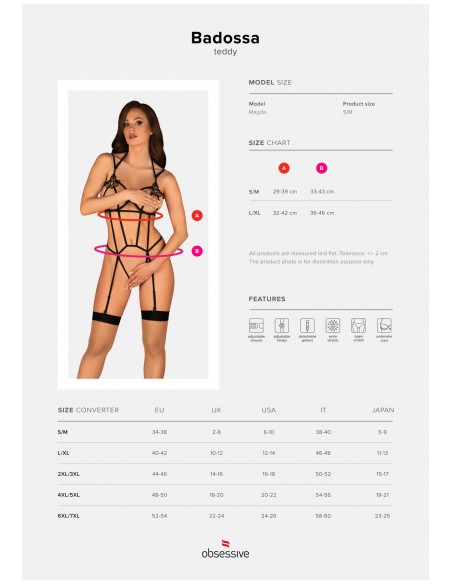 Bielizna-Badossa body otwarte  S/M - Body - 7