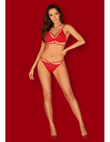 Diyosa komplet 2-częściowy czerwony  XS/S - Komplety bielizny erotycznej - 3