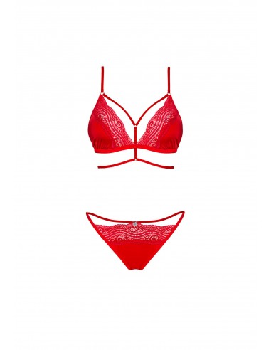Diyosa komplet 2-częściowy czerwony  XS/S - Komplety bielizny erotycznej - 5