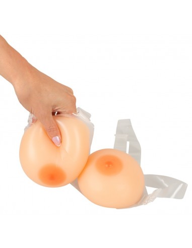 Strap-on Silicone Breasts - Strap-ony, dilda na pasku bez wibracji - 6