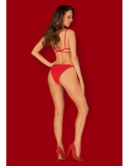 Diyosa komplet 2-częściowy czerwony M/L - Komplety bielizny erotycznej - 4