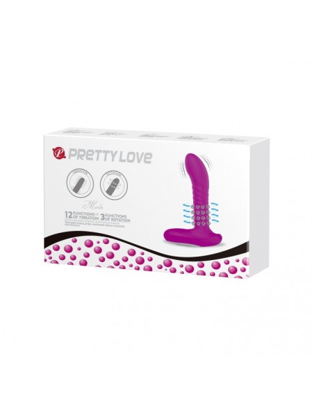 Stymulator Prostaty z Pilotem 7 Funkcji Wibracji i 3 Funkcje Rotacji - Masażery i stymulatory prostaty - 2