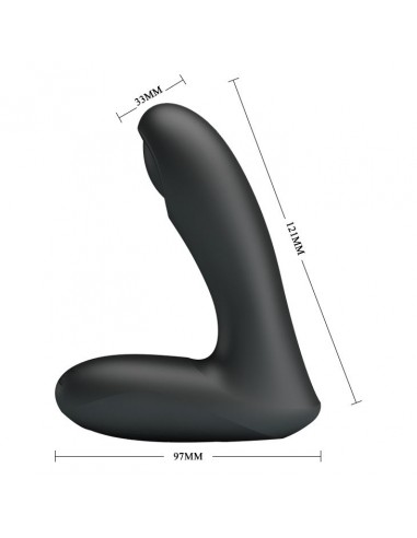 Stymulator Prostaty z Pulsacjami i Pilotem Archenemy USB Czarny - Masażery i stymulatory prostaty - 7