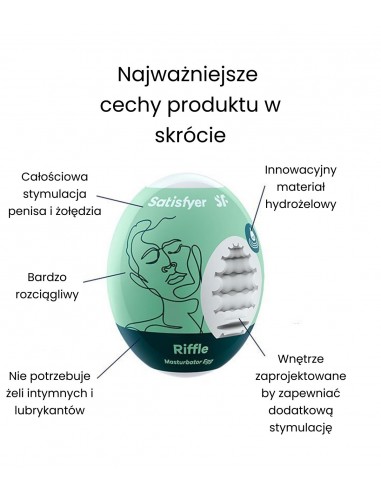 Jednorazowy Masturbator Riffle Egg - Masturbatory i Sztuczne pochwy - 4