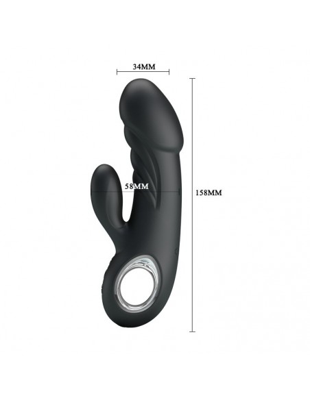 Stylowy Wibrator Króliczek ANSEL 7 Funkcji Wibracji - Wibratory Króliczki - 15