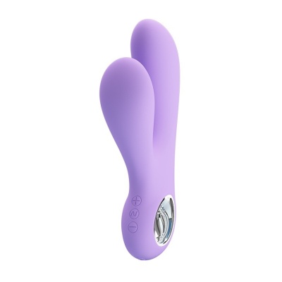 Wibrator Canrol z podwójną stymulacją, 17 cm, IPX7 - 9
