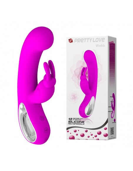 Wibrator króliczek WEBB 12 Funkcji Wibracji + Etui - Wibratory Króliczki - 11