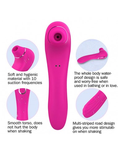 Bezdotykowy Stymulator Łechtaczki i Wibrator w Jednym 10 Funkcji - Wibratory Bezdotykowe - 25