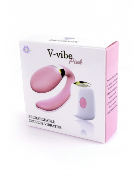 Stymulator dla Kobiet i Par V-Vibe z Pilotem Bezprzewodowym 7 Funkcji Wibracji - WIBRATORY DLA PAR - 14