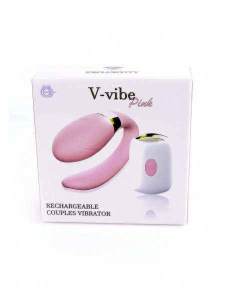 Stymulator dla Kobiet i Par V-Vibe z Pilotem Bezprzewodowym 7 Funkcji Wibracji - WIBRATORY DLA PAR - 16