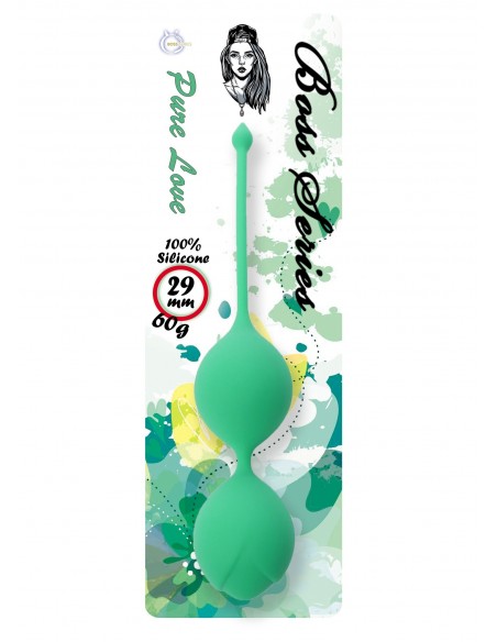 Kulki Gejszy - Trening Mięśni Kegla - 29 mm 60 g - Kulki Gejszy Podwójne i Pojedyncze - 9