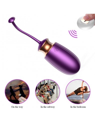 Jajeczko na Pilota z Grzaniem, Sterowaniem Głosowym i 10 Trybów Wibracji - Kulki Gejszy i Jajeczka Wibrujące - 23