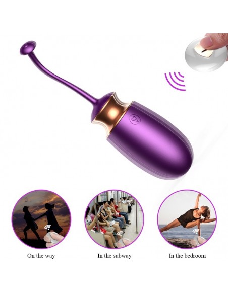 Jajeczko na Pilota z Grzaniem, Sterowaniem Głosowym i 10 Trybów Wibracji - Kulki Gejszy i Jajeczka Wibrujące - 23