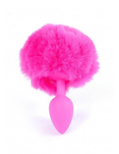 Silikonowy Korek Analny z Ogonem Króliczka Bunny Tail - Korki analne z ogonkiem - 10