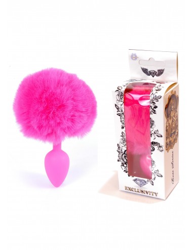 Silikonowy Korek Analny z Ogonem Króliczka Bunny Tail - Korki analne z ogonkiem - 11