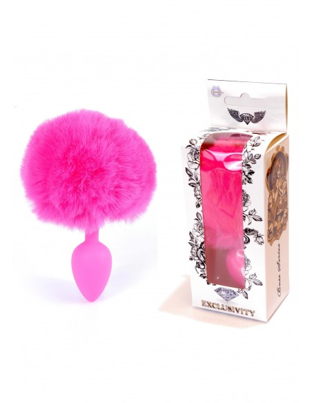 Silikonowy Korek Analny z Ogonem Króliczka Bunny Tail - Korki analne z ogonkiem - 11