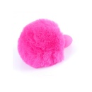 Plug analny silikonowy Bunny Tail Black z puszystym ogonkiem - długość 6,5 cm, średnica 2,7 cm - 12