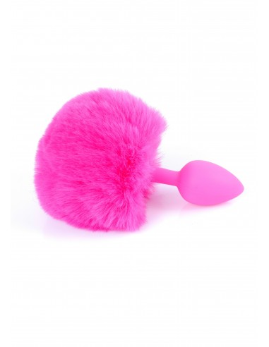 Silikonowy Korek Analny z Ogonem Króliczka Bunny Tail - Korki analne z ogonkiem - 8