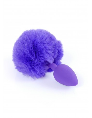 Silikonowy Korek Analny z Ogonem Króliczka Bunny Tail - Korki analne z ogonkiem - 16