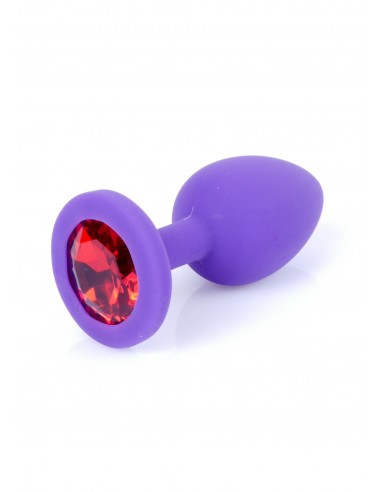 Mały Silikonowy Korek Analny  z Diamentem - Exclusivity - Korki analne silikonowe - 9