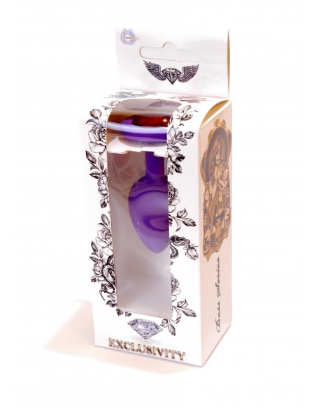 Mały Silikonowy Korek Analny  z Diamentem - Exclusivity - Korki analne silikonowe - 15