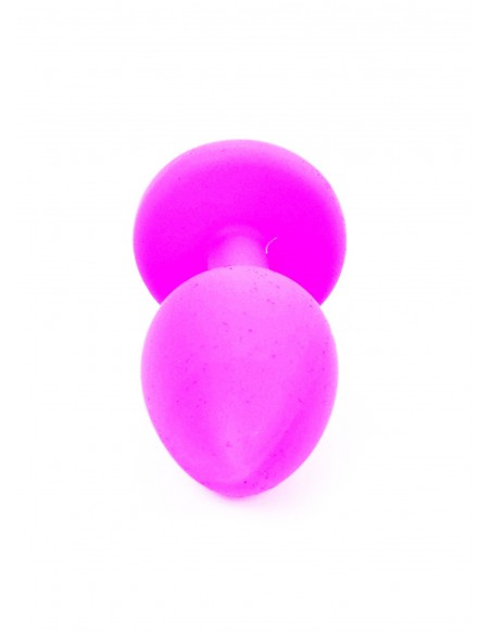 Mały Silikonowy Korek Analny  z Diamentem - Exclusivity - Korki analne silikonowe - 22