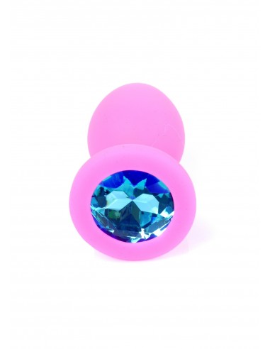 Mały Silikonowy Korek Analny  z Diamentem - Exclusivity - Korki analne silikonowe - 19