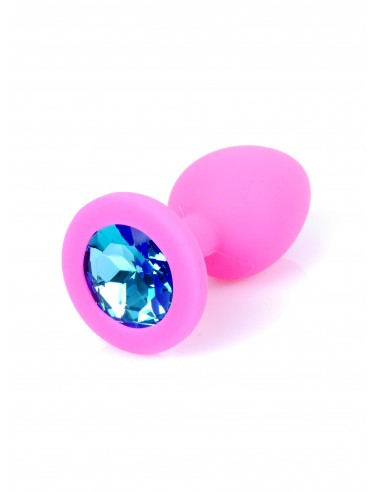 Mały Silikonowy Korek Analny  z Diamentem - Exclusivity - Korki analne silikonowe - 21