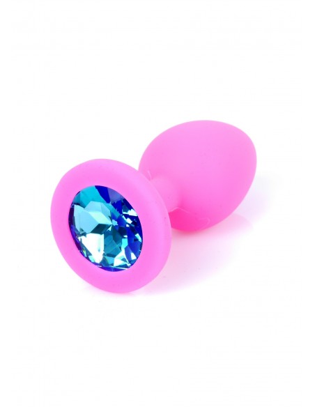 Mały Silikonowy Korek Analny  z Diamentem - Exclusivity - Korki analne silikonowe - 21